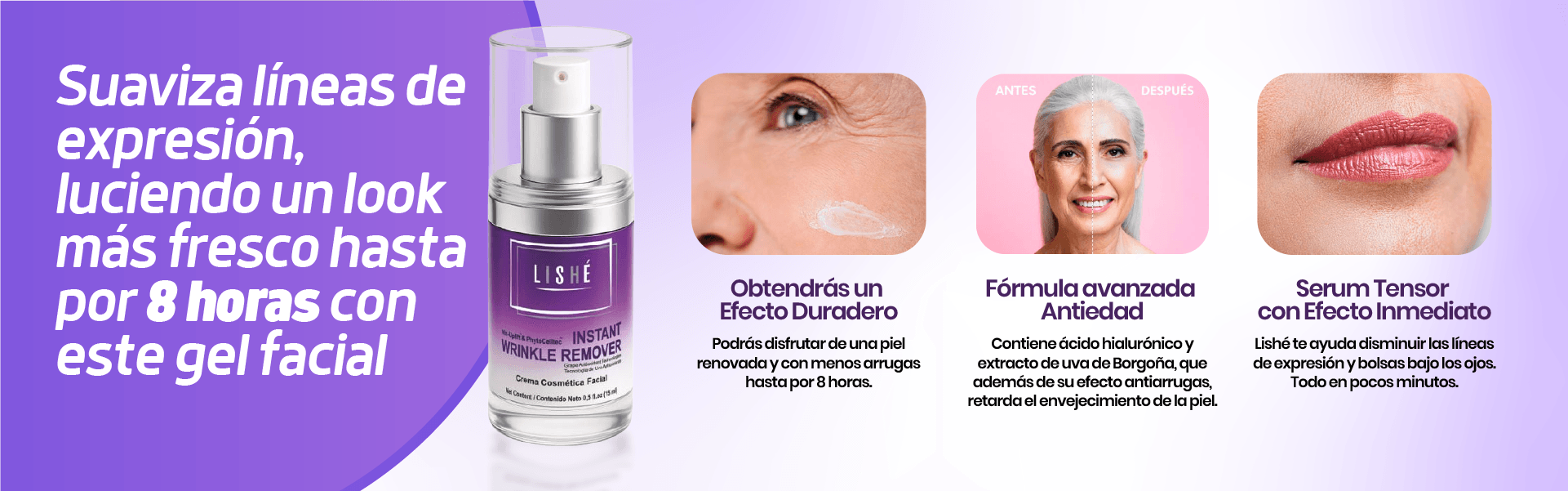 Tvnovedadestv, Serún Facial para Arrugas Lishe