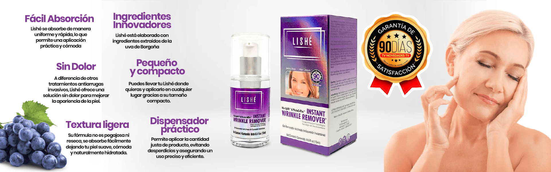 Tvnovedadestv, Serún Facial para Arrugas Lishe