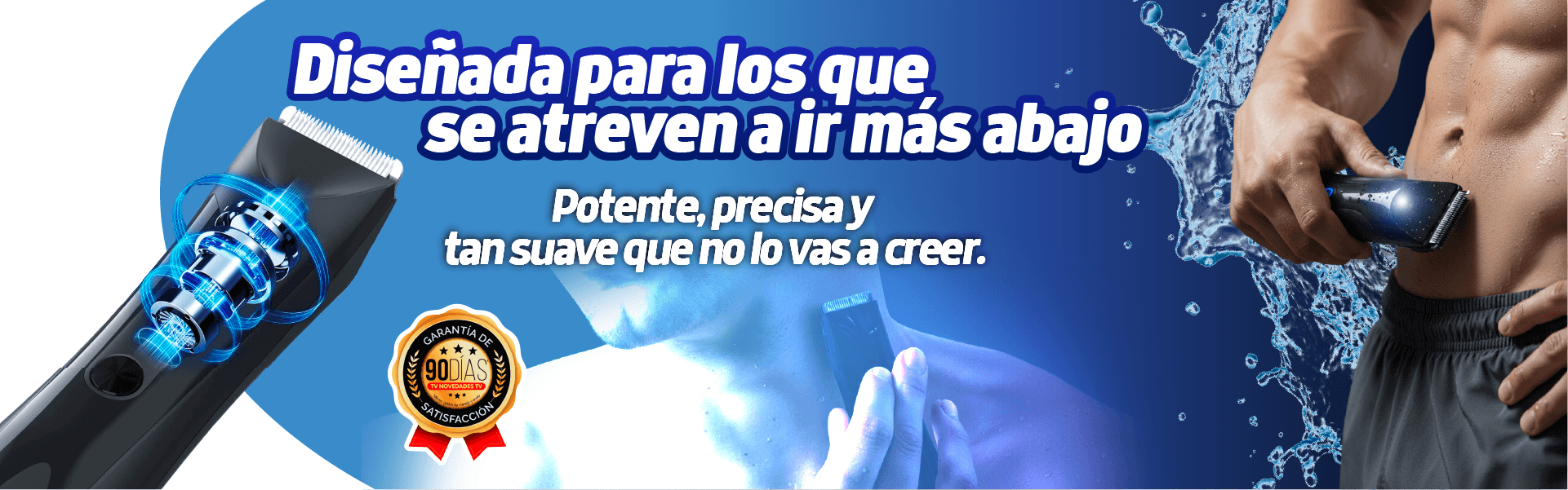 Tvnovedadestv, Afeitadora corporal versátil para un afeitado suave y preciso Corpo liscio